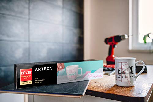 ARTEZA Ultra net transfer kağıt bant ızgara ve silecek ile, 12 inç genişliğinde x 25 ayak uzunluğunda rulo, çıkartmalar,
