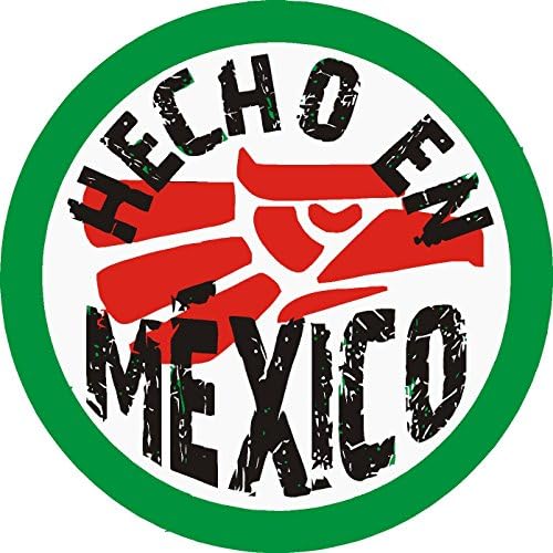 Oval Hecho en Meksika 4x4 inç Gurur Aşk Mutluluk Genç Ücretsiz Komik Mizah Amerika Birleşik Devletleri Renkli Etiket Devlet