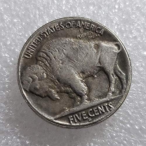 1937-S Buffalo Wanderer Gümüş Dolar Sert hatıra parası Kopya Süsler Koleksiyonu Hediyeler