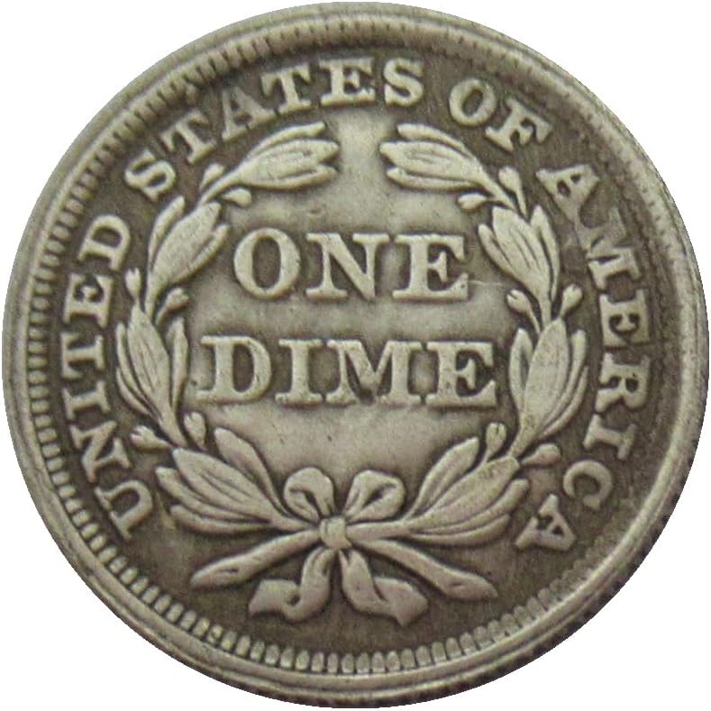 Amerikan Bayrağı 10 Cent 1853 Gümüş Kaplama Çoğaltma hatıra parası
