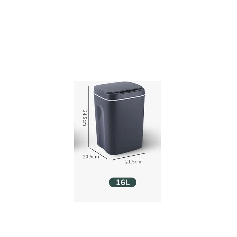 UXZDX Indüksiyon Otomatik Algılama Ev çöp tenekesi Yatak Odası Tuvalet Mutfak çöp kutusu Kağıt Sepeti (Renk: D, Boyut: 1)
