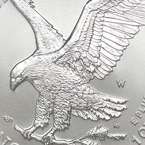 2021 W 1 oz Amerikan Perdahlı Gümüş Kartal SP-70 (Sayının İlk Günü - Tip 2 - West Point Darphanesi'nde Vuruldu) CoinFolio