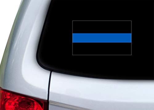 Ince Mavi Çizgi Mavi Lives Matter Bayrak Sticker Vinil Çıkartması Araba Kamyon Pencere tampon çıkartması Desteği Polis ve