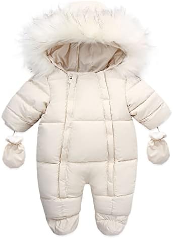 MOMFEİ Erkek Snowsuit Boyutu 8 Bebek Bebek Kız Erkek Ceket Kış Snowsuit Yürümeye Başlayan Ceket Elbise Kar Takım Elbise Bebekler