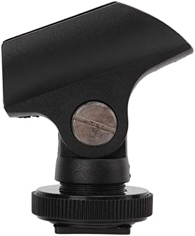 Jiawu Mikrofon Klip Tutucu, evrensel Mikrofon Sıcak Ayakkabı Tutucu Uygun 1.95 cm Plastik DSLR Kamera için