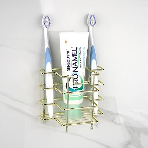 Linkıdea Duvara Monte Diş Fırçası Tutucu Banyo, Duş, Paslanmaz Çelik Diş Fırçası Standı Elektrikli Diş Fırçası, Diş Macunu,