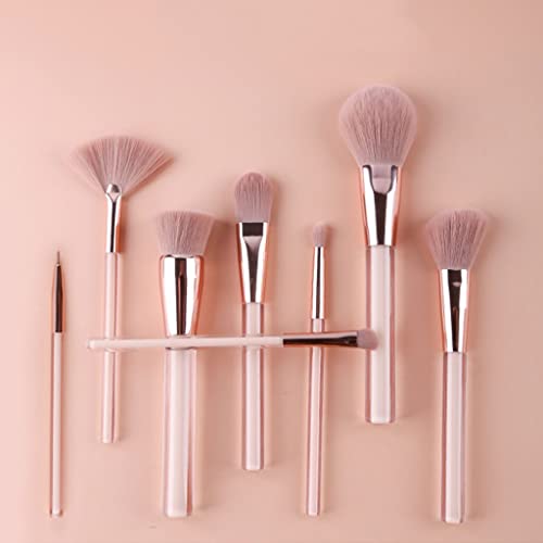 TREXD Makeup Brush, Komple Set, Taşınabilir, 8 parçalı Makyaj Fırçası Seti, Makyaj Araçları