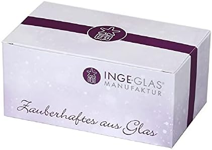 Inge-Glas Klipsli Mantar 10138S021 IGM Alman Cam Yılbaşı Süsü