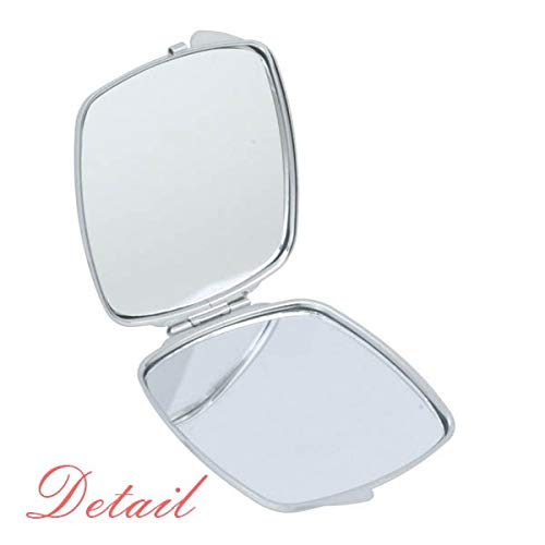 LGBT Gökkuşağı Bayrağı Mr & Mr Ayna Taşınabilir Kompakt Cep Makyaj Çift Taraflı Cam