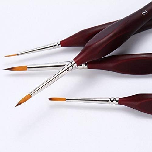 JAHH Boyama Kalemi 6 Parçalı İnce Boya Fırçaları-Detay Boya Fırçası Seti-ACR için