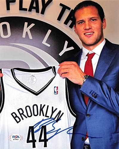 Bojan Bogdanovic imzalı 8x10 fotoğraf PSA/DNA Brooklyn Nets İmzalı-İmzalı NBA Fotoğrafları