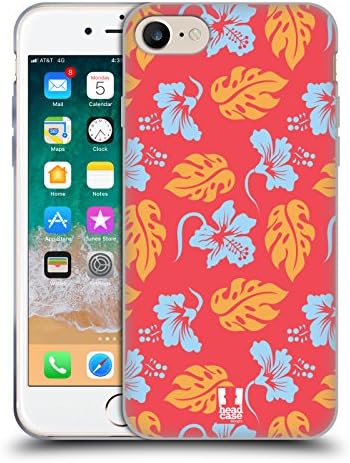 Kafa Çantası Tasarımları Mercan Hawaii Desenleri Yumuşak Jel Kılıf Apple iPhone 7/8 / SE 2020 & 2022 ile Uyumlu