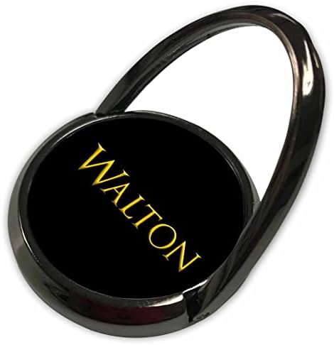 Amerika'da 3dRose Walton Popüler erkek Bebek Adı. Siyah çekicilik üzerine sarı. - Telefon Çalar (phr-376102-1)