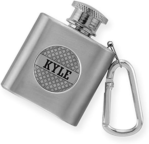 Boyut 9 MF-G-Kyle Karabina Klipsli Mini Yenilik Şişesi, Gümüş
