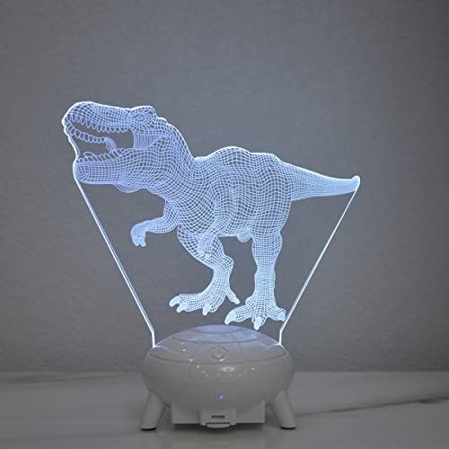Dinozor Oyuncaklar 3D Allosaurus Gece Lambası Kısılabilir, Dokunmatik, Uzaktan UFO Tabanı 16 Renk Değiştirme Noel doğum günü