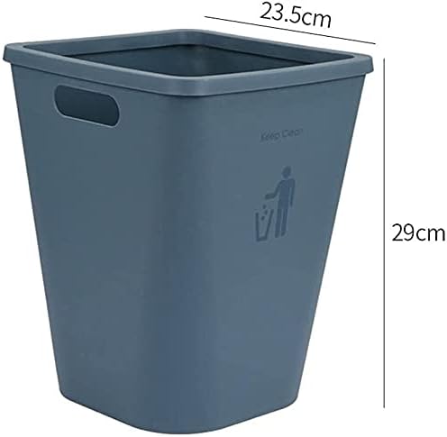 WXXGY çöp tenekesi çöp tenekesi Kapaksız Minimalist Tarzı çöp tenekesi Ev Basit atık Kağıt Sepeti Banyo için Uygun / Mavi
