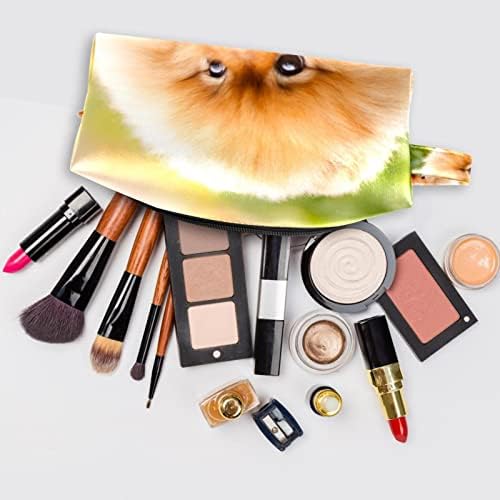 Makyaj çantası Seyahat Çantası, Suya dayanıklı Makyaj kozmetik çantası Seyahat Organizatör Aksesuarları, Güzel Köpek Hayvan