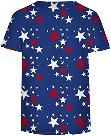 Amikadom Bayan Tees Bağımsızlık Günü Bayrağı Ayçiçeği Çiçek Grafik Bluzlar T Shirt Kısa Kollu Tekne Boyun Tees 2023 7V
