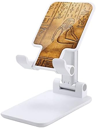 Mısır Koleksiyonu Mısır Antik Sanat Katlanabilir cep telefon standı Ayarlanabilir tablet tutucu yuvası Ev Ofis Masaüstü Pembe