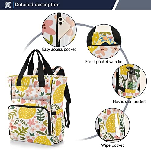 RunnıngBear Çiçek Limon bebek bezi çantası Sırt Çantası Erkek bebek bezi çantası Sırt Çantası Bez Torba seyahat sırt çantası
