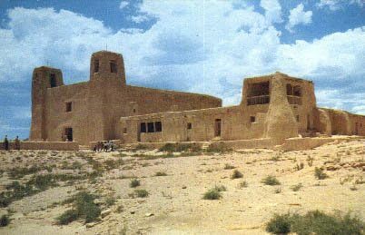 Acoma Pueblo Misyonu, New Mexico Kartpostalı