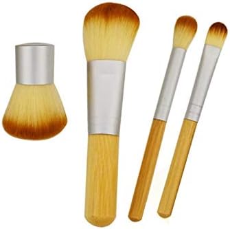 CFSNCM 4 ADET Bambu Fırça fondöten fırça makyaj Fırçalar Kozmetik Yüz pudra makyaj fırçası Güzellik Aracı