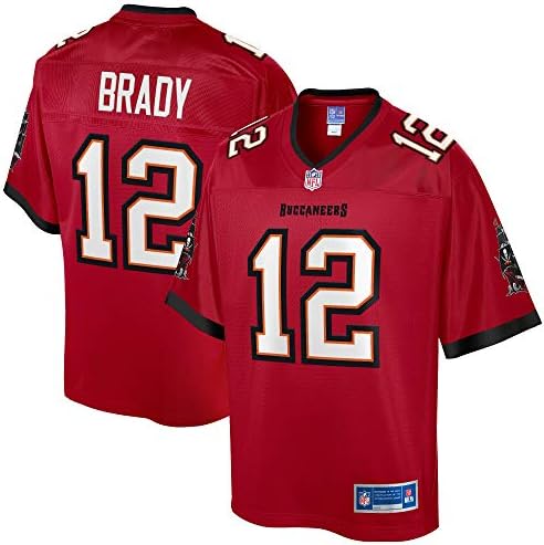 NFL PRO LİNE Erkek Tom Brady Kırmızı Tampa Bay Buccaneers Takım Oyuncusu Forması