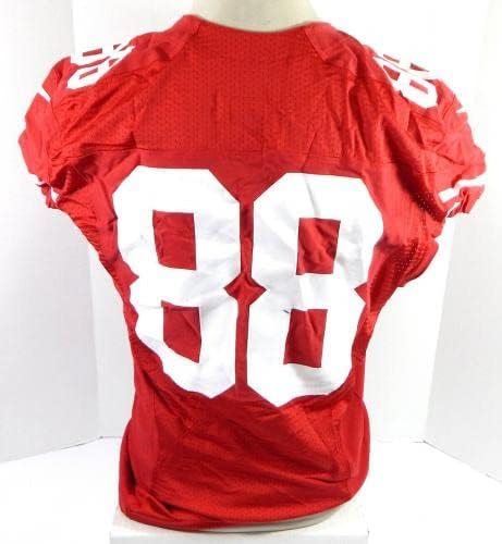 2012 San Francisco 49ers 88 Oyunu Yayınlandı Kırmızı Forma 44 DP35631 - İmzasız NFL Oyunu Kullanılmış Formalar