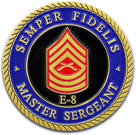 Deniz Piyadeleri E8 Mücadelesi Coin! USMC MSgt Rütbeli Askeri Madeni Para. Başçavuş Meydan Okuma Parası! Denizciler için