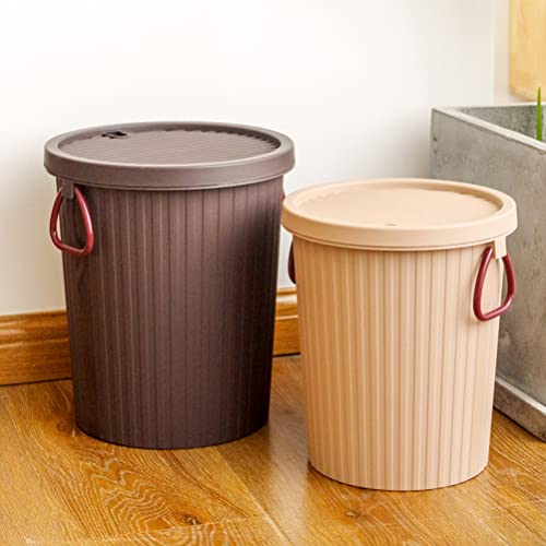 LIFKOME Demlik Banyo Mutfak çöp tenekesi Ev Mutfak Çekme Halatı Paketi Kapaklı çöp tenekesi Kapaklı çöp tenekesi Çıkarılabilir