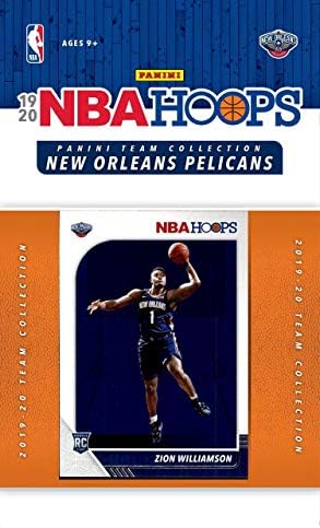 New Orleans Pelicans 2019 2020 Çemberler Basketbol Fabrikası Mühürlü 11 Kart Takım Seti İçeren Zion Williamson Çaylak Kartı