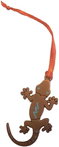 Gecko Noel süsleme bronz çekicilik Arizona hatıra Güneybatı hediye